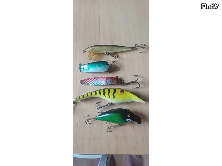 Myydään Vintage woblers o skedrag