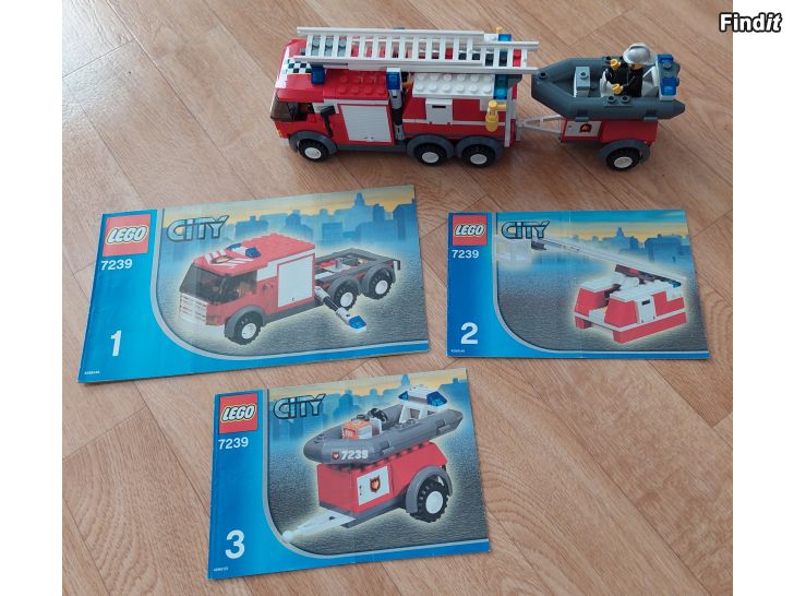 Myydään Lego City 7239 Paloauto