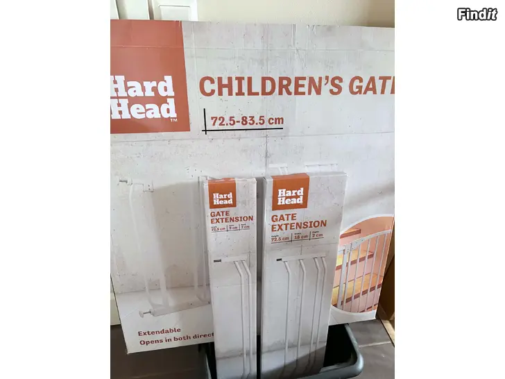 Myydään Uusi Hard Head Turvaportti + 2 jatkepalaa