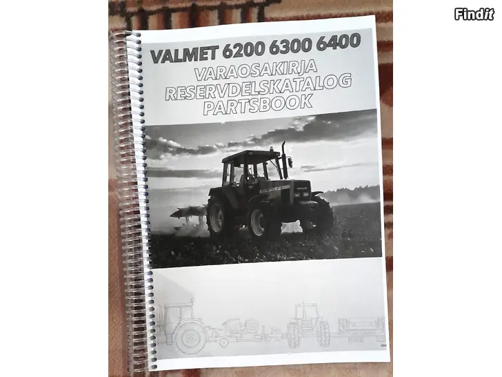 Myydään Valmet Valtra 6200 6300 6400 varaosakirja