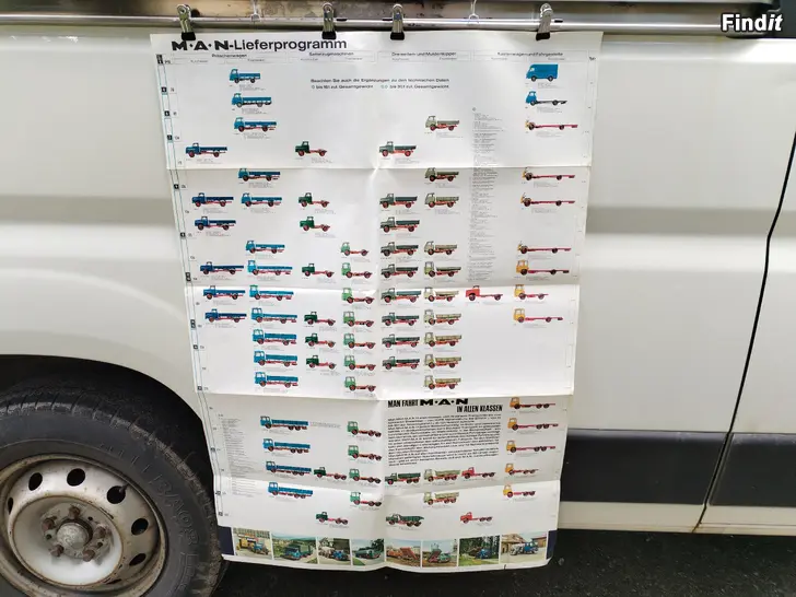 Myydään MAN kuorma- ja linja-autojuliste