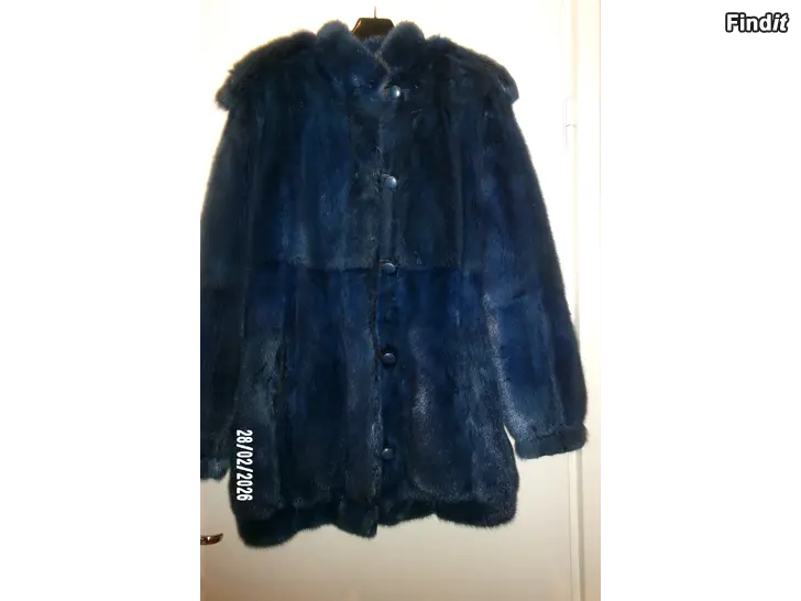 Säljes Blå minkpäls