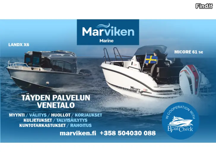 Säljes BÅTAR / SERVICE / SMÅMASKINER / FÖRMEDLING