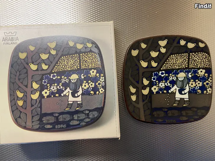 Myydään Edullisesti 8 hyväkuntoista Arabian vuosilautasta + 4 vuodenaikaa seinälautaset