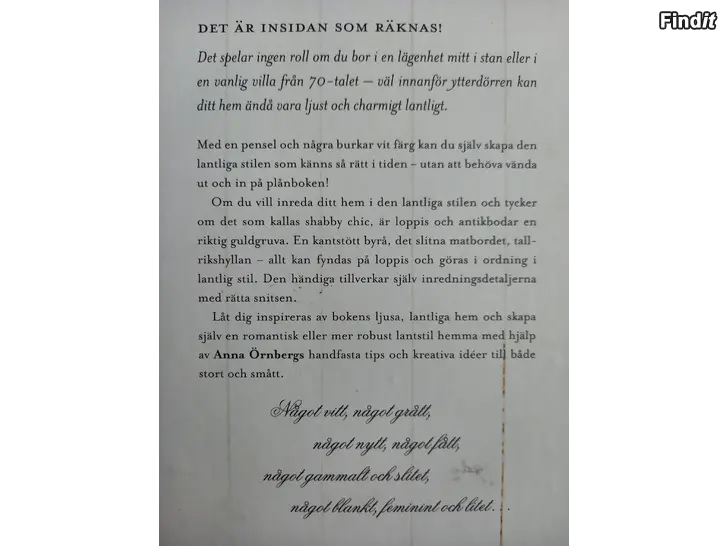 Säljes Anna Örnbergs inredings  pysselböcker