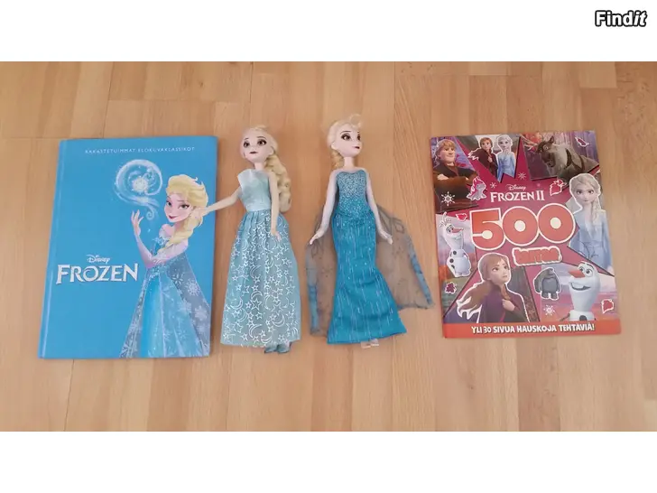 Myydään Disney Frozen nukke 2kpl kirja ja tarravihko -yhteishintaan 10e