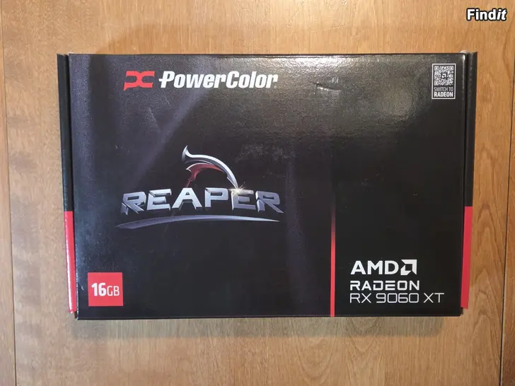 Myydään PowerColor Radeon RX 9060 XT Reaper 16GB GDDR6
