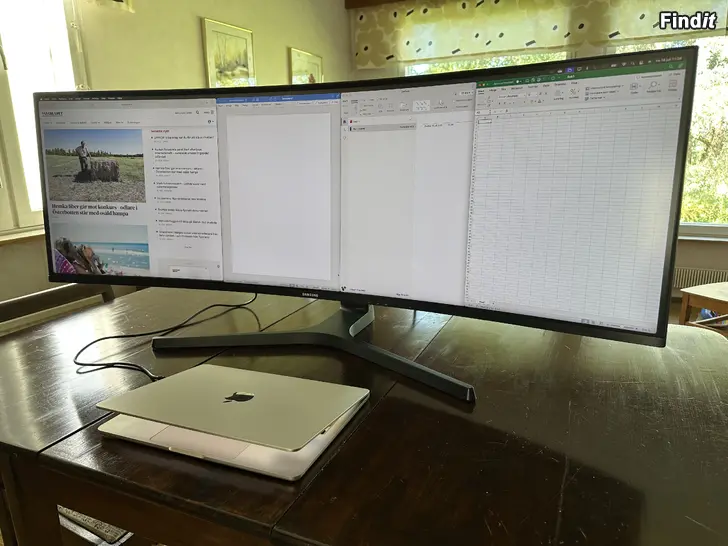 Säljes Samsung 43 curved skärm