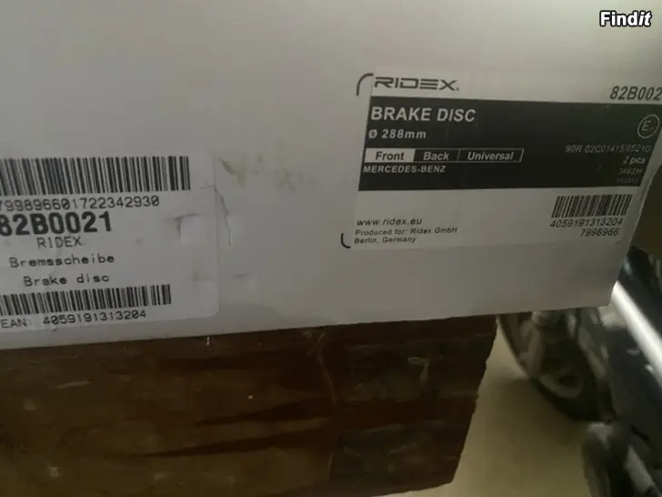 Säljes Mercedes benz bromsskivor