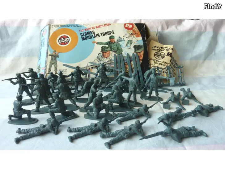 Myydään Airfix German Mountain Troops sotilaita 1970-luvulta