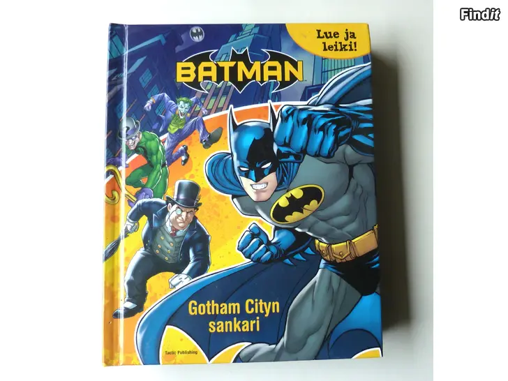 Myydään Batman kirja lue ja leiki