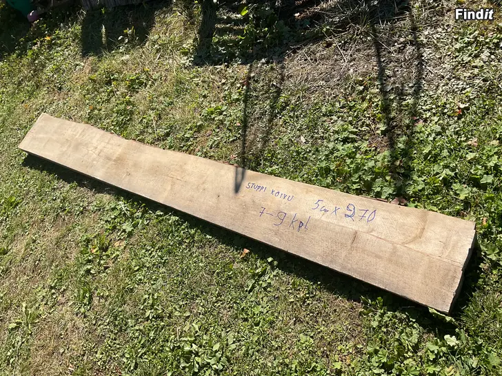 Myydään Tuppeen sahattua koivua 5-6cm paks, 270 pit