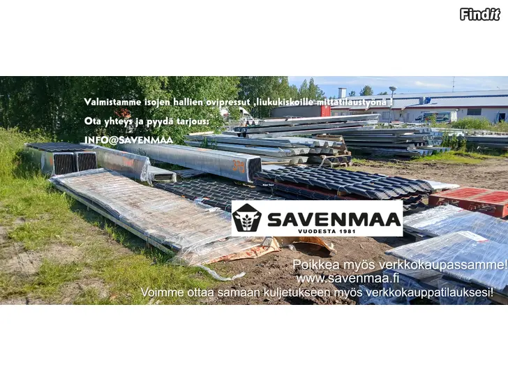 Myydään Kattopelti,pitkää kattopeltiä,itsekantavaa,Tiilikaista,lukkosaumapeltiä,ym,toimitukset koko Suomeen