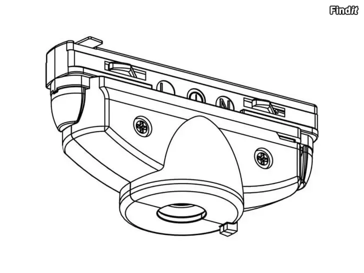 Myydään Kosketinkiskoadapteri GB67-3  valkoinen 1-vaihekiskoon Global GB 2