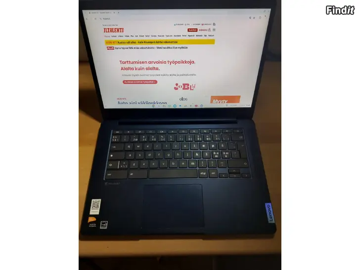 Myydään Lenovo Chromebook IdeaPad slim 3 8gb /128gb 14 kannettava