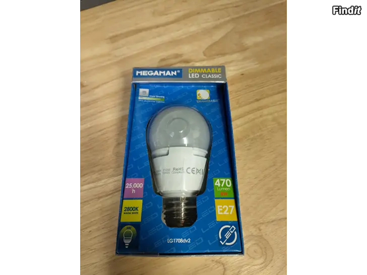 Säljes Megaman LED Classic himmennettävä LED-lamppu E27 470 lm 2800K 15 kpl