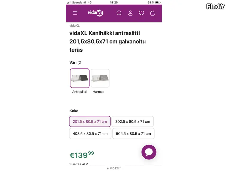 Säljes Kanin ulkohäkki Utebur till kanin