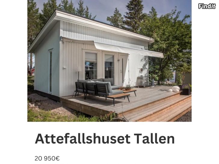 Säljes Exklusivt Erbjudande Attefallshuset Tallen  Byggsats och Monteringsalternativ