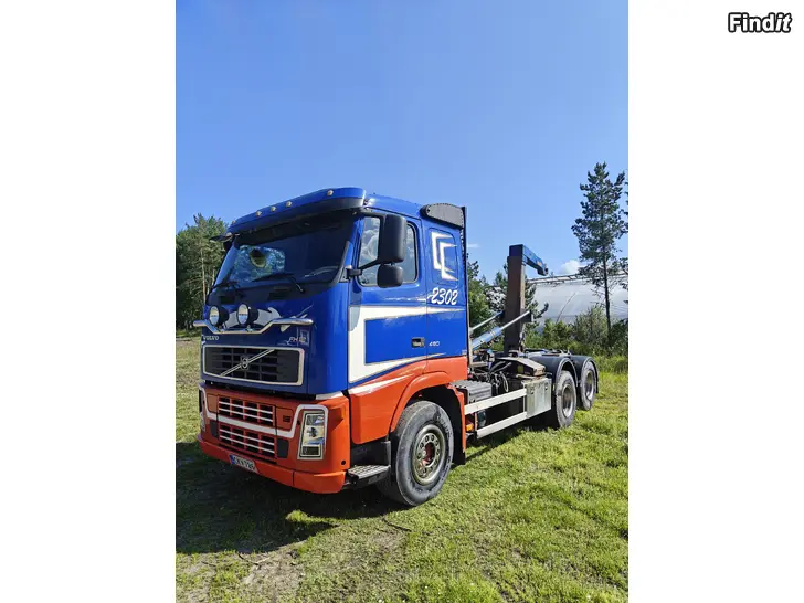 Myydään Volvo FH12 460 krokbil + maskinflak