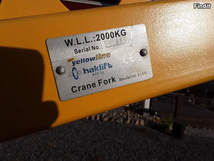 Säljes Pallgafflar till kran