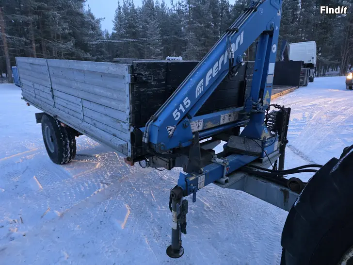 Säljes Velsa kippikärry+nosturi