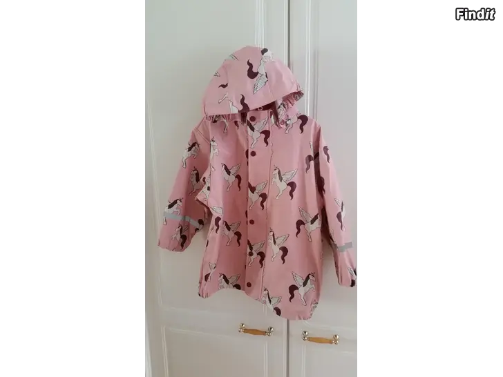 Myydään Lindex Kids kuviollinen sadetakki koko 128  -10e