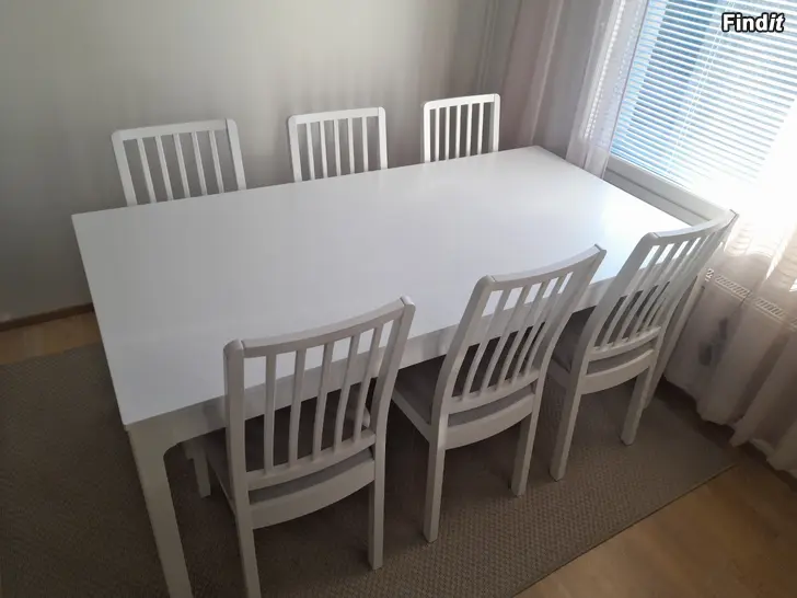 Säljes Ikea Ekedalen 6-hengen ruokailuryhmä