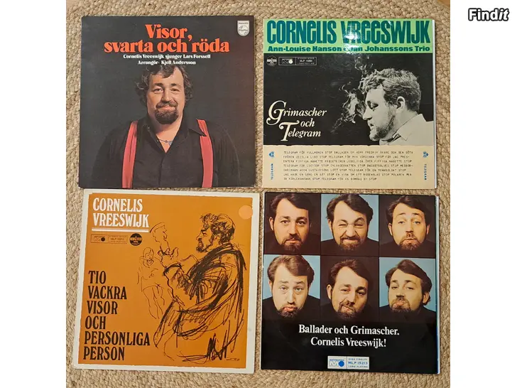 Myydään Raritetsvinyler av Cornelis samt några CD skivor