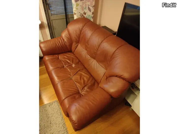 Myydään Lädersoffor