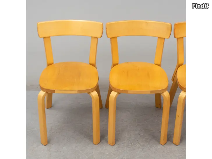 Myydään Alvar Aalto Artek 69 4 tuolia