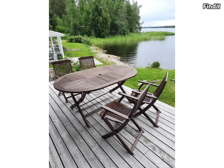 Säljes Trädgårdsbord och stolar
