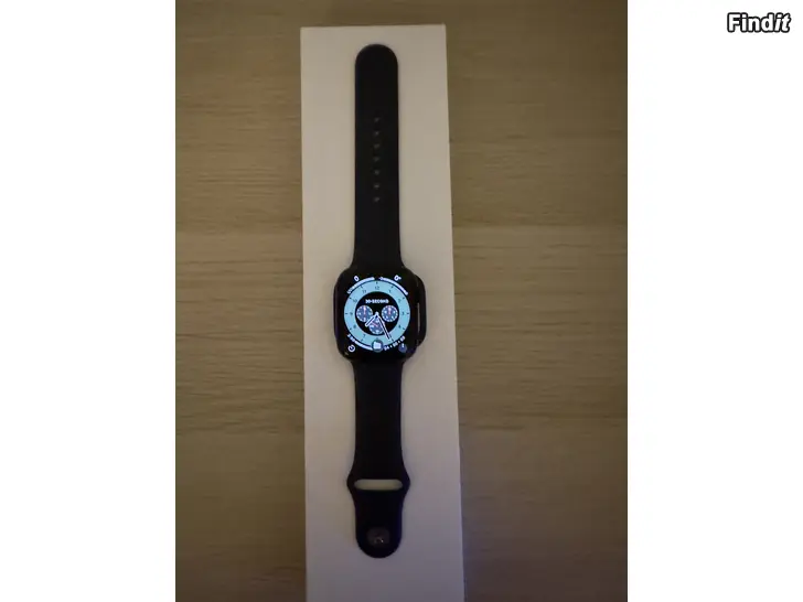 Myydään Apple Watch Series 7 45 mm LTE  som ny, batteri 98
