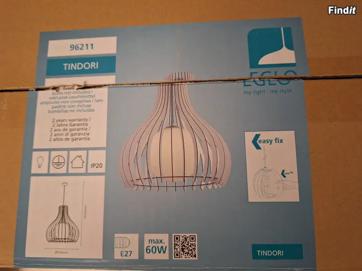 Säljes Taklampa Eglo Tindori