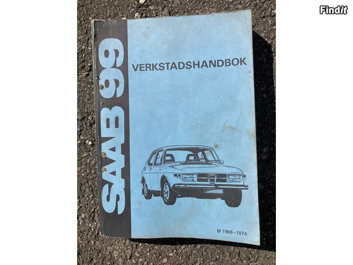 Myydään Saab 99 Verkstadshandbok M 1969-1974