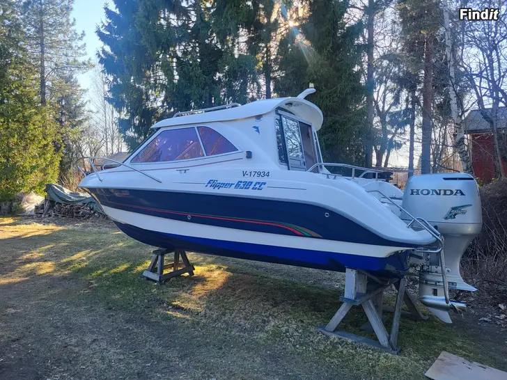 Myydään Flipper 630 CC + Honda 115 hv