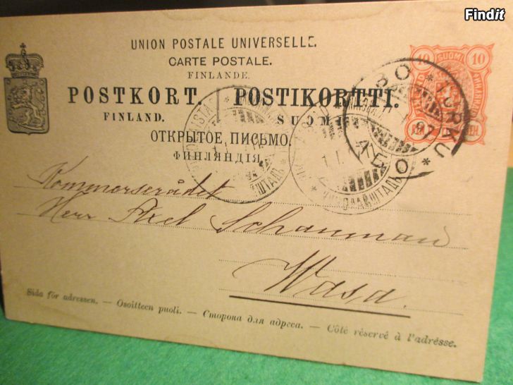 Säljes 1897, LAIVANVARUSTAJA, Wasa, A. Schauman