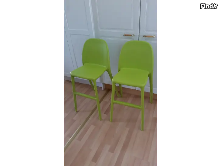 Myydään 2kpl Ikea Urban juniorituoli vihreä  -36e