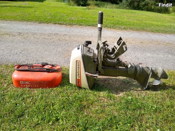 Säljes Båtmotor Johnson Seahorse 6 + bränsletank