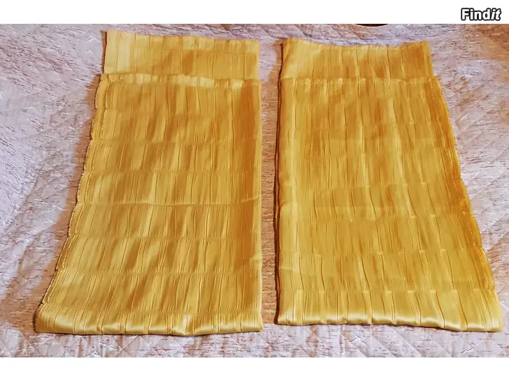 Säljes Verhot 2kpl. väri keltainen