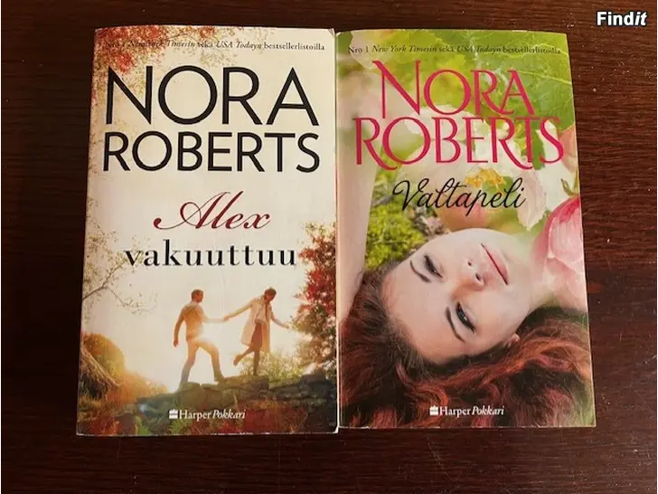 Myydään Nora Roberts -kirjat 9 kpl