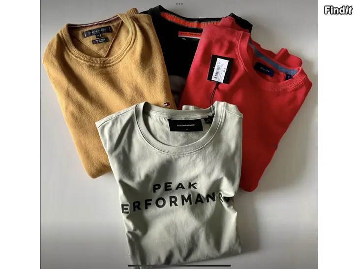 Säljes Hilfiger, Gant neuleet, Superdry ja Peak Performance paidat, koko M