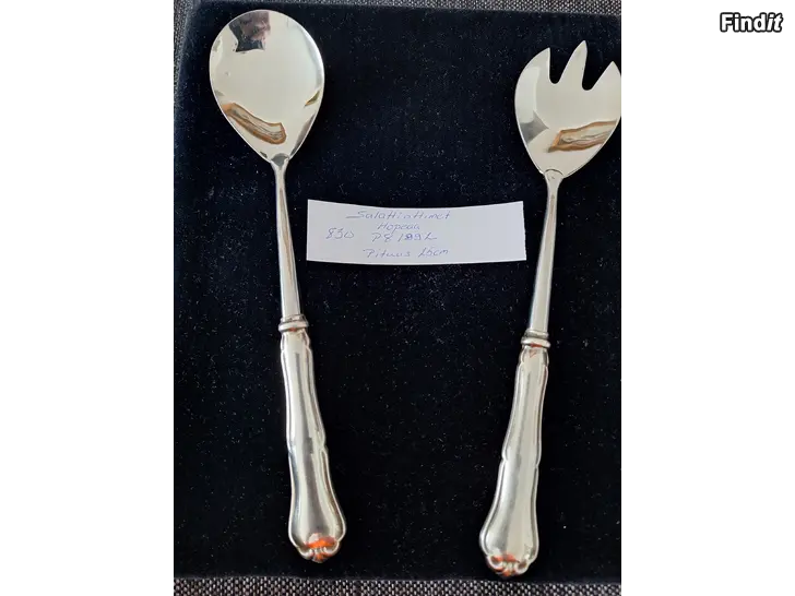 Myydään SALATTIOTTIMET HOPEAA