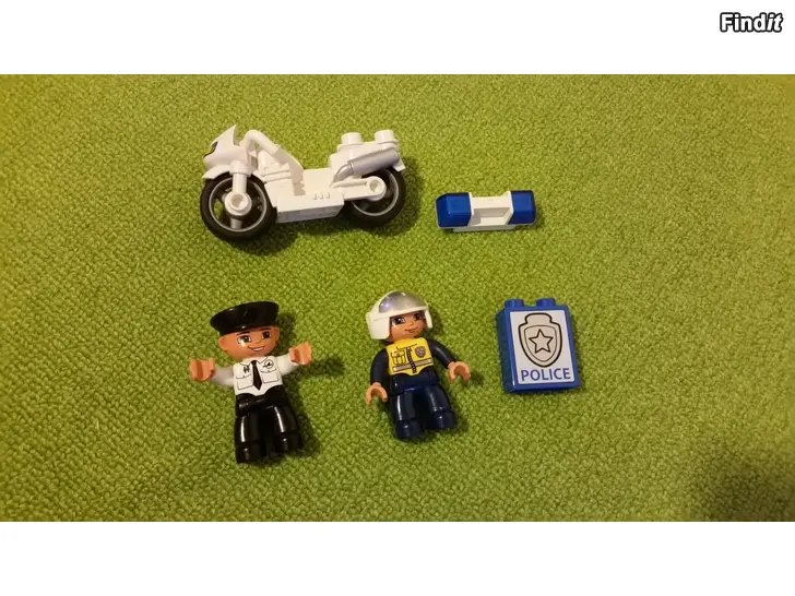 Myydään Lego Duplo moottoripyöräpoliisisetti  -hinta 7e