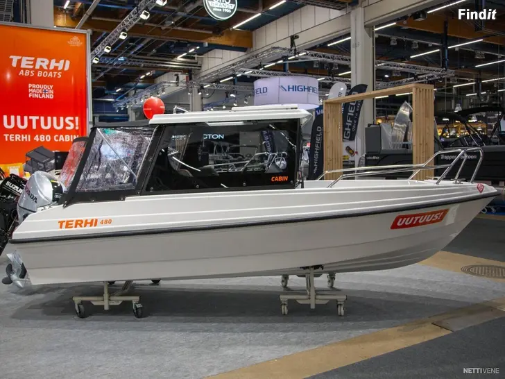 Myydään Terhi 480 Cabin + Honda BF60