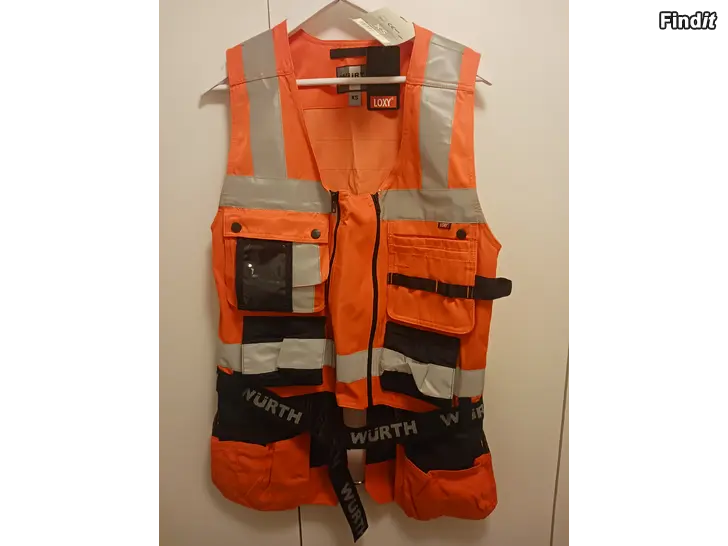 Myydään Xs 176-182cm wurth työkaluliivit HI-VIS 2kpl