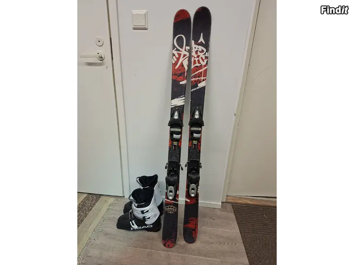 Säljes Slalomskidor+skor Atomic twintip 130cm