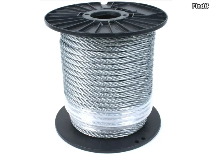 Säljes Vaijer 6mm. försinkad. 250m