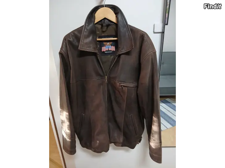 Säljes Retro Läderjacka