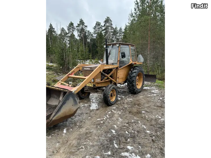Myydään Valmet 502, frontlastare, schaktblad