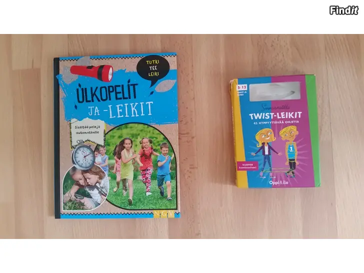 Säljes Ulkopelit ja -leikit kirja ja Twist leikit -hinta 8e